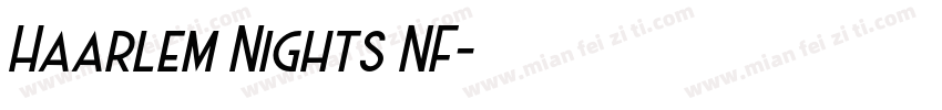 Haarlem Nights NF字体转换